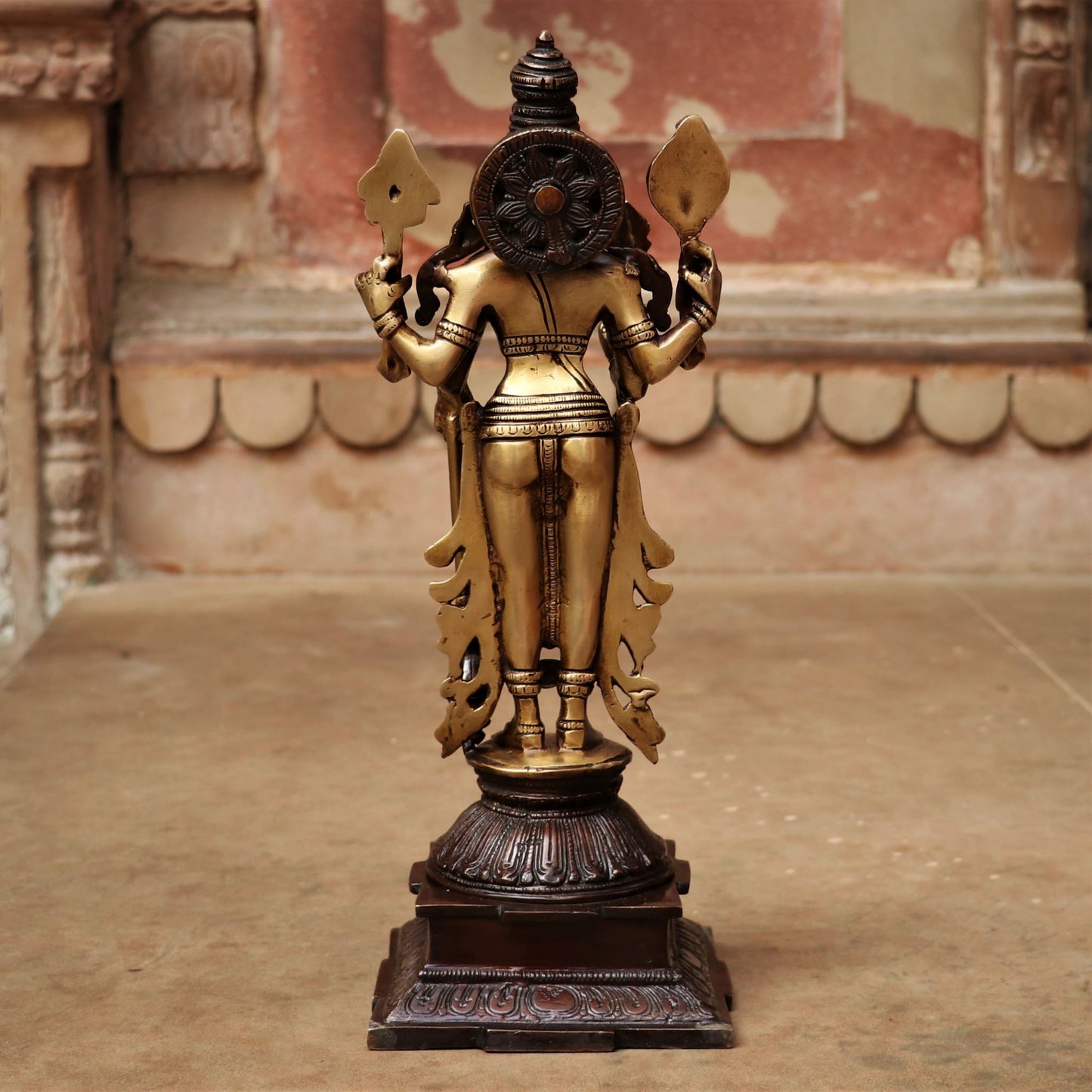 Brass Vishnu Lakshmi Idol