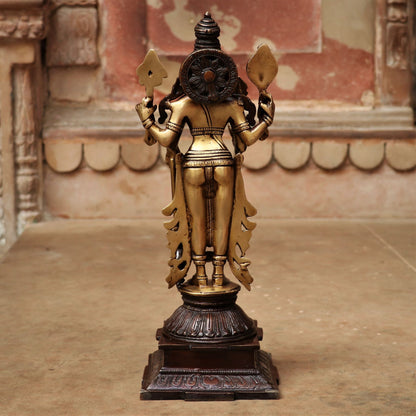 Brass Vishnu Lakshmi Idol