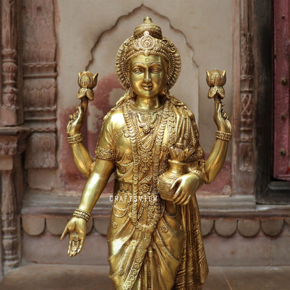 Standing Maa Lakshmi statue