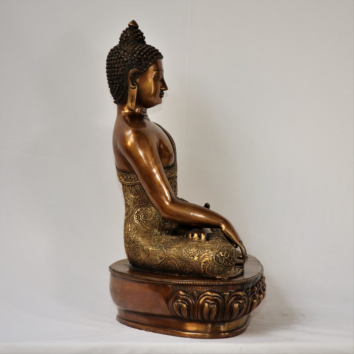 Brass Buddha Sculpture 22" Super fine