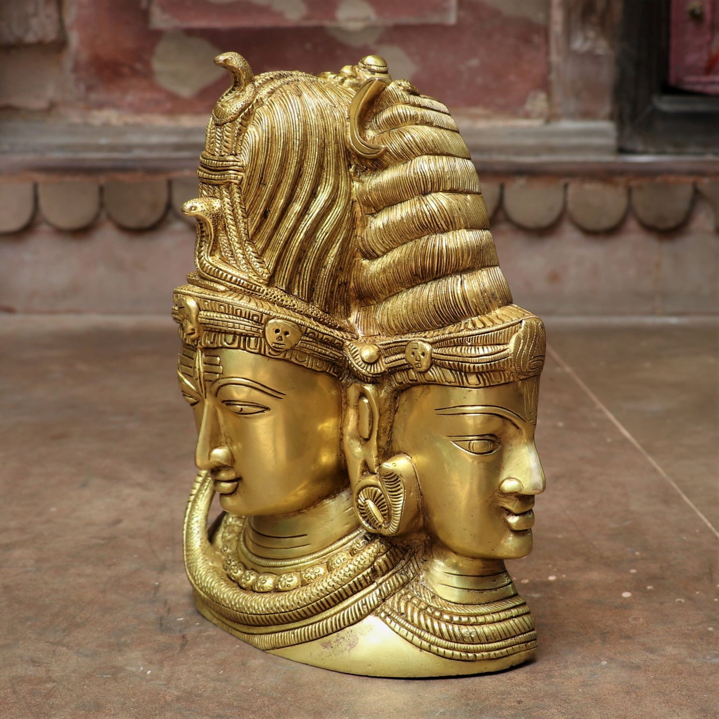 Brass  Brahma Vishnu And Maheswar Idol