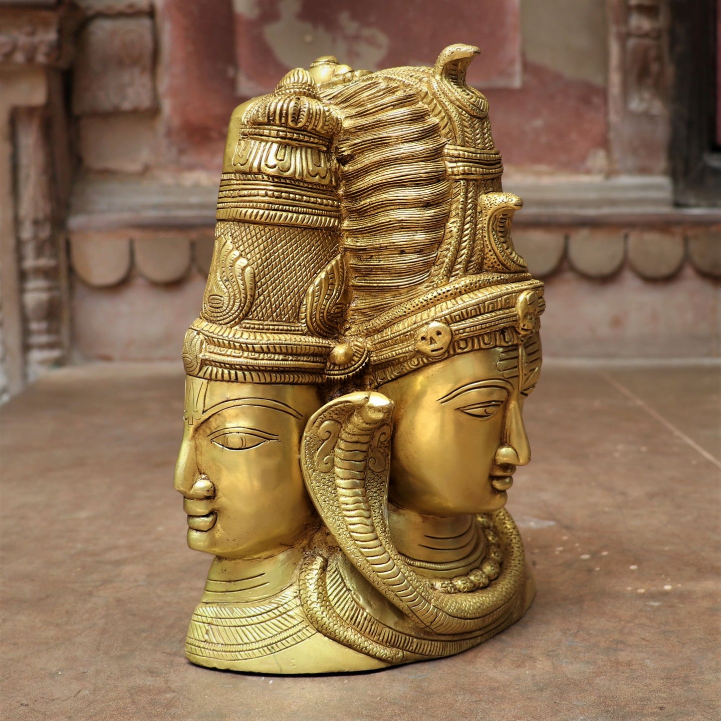 Brass  Brahma Vishnu And Maheswar Idol