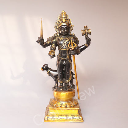 Brass Kaal Bhairava Sculpture