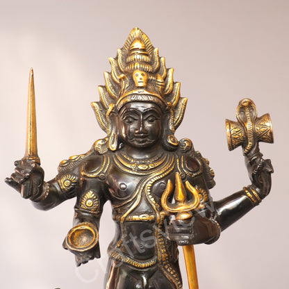 Brass Kaal Bhairava Sculpture