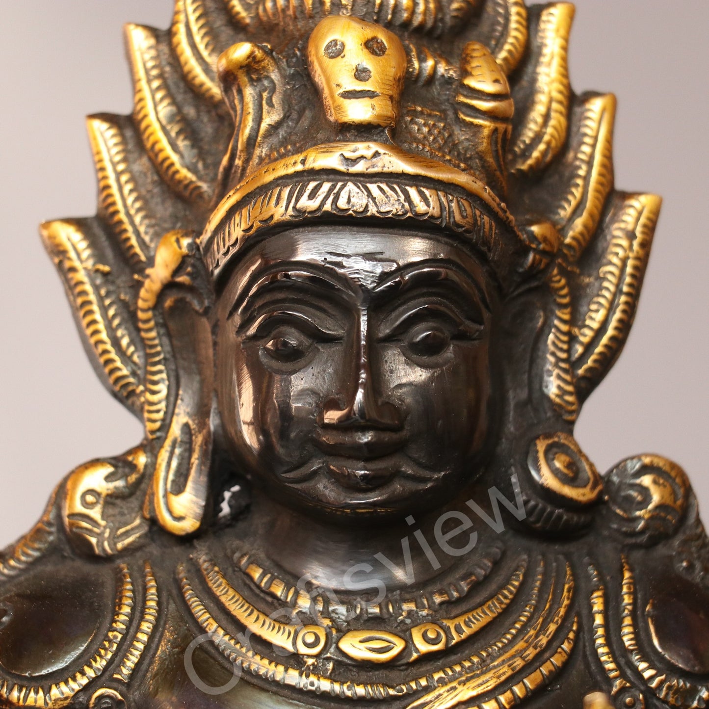 Brass Kaal Bhairava Sculpture