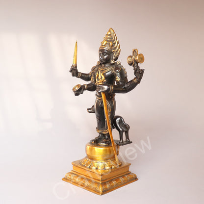 Brass Kaal Bhairava Sculpture