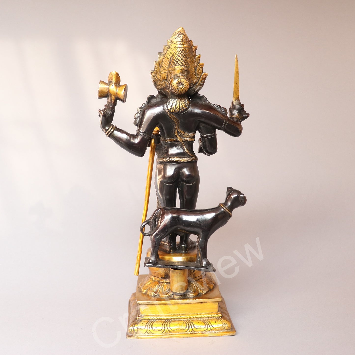Brass Kaal Bhairava Sculpture