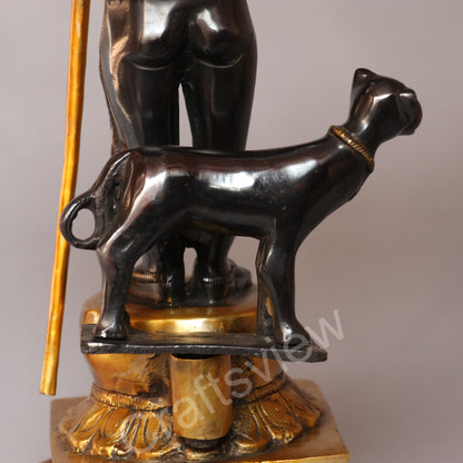 Brass Kaal Bhairava Sculpture