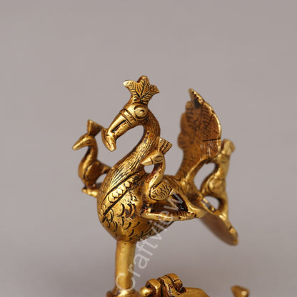 Vintage Brass Kum Kum Holder – A Timeless Symbol of Tradition