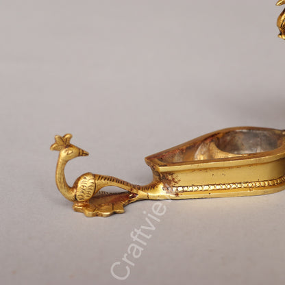 Vintage Brass Kum Kum Holder – A Timeless Symbol of Tradition