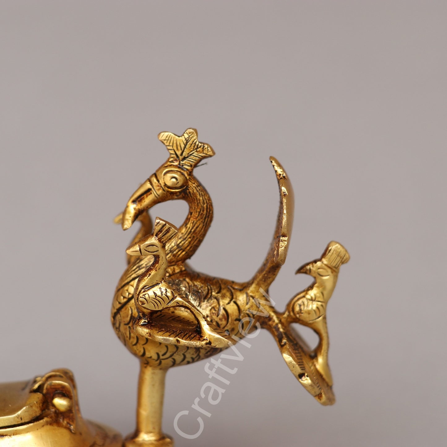 Vintage Brass Kum Kum Holder – A Timeless Symbol of Tradition