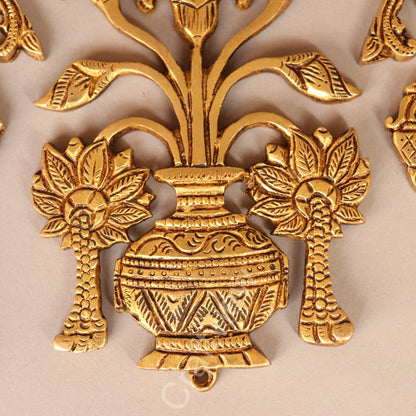 Traditional Brass Decorative Wall / Door Hanging Set