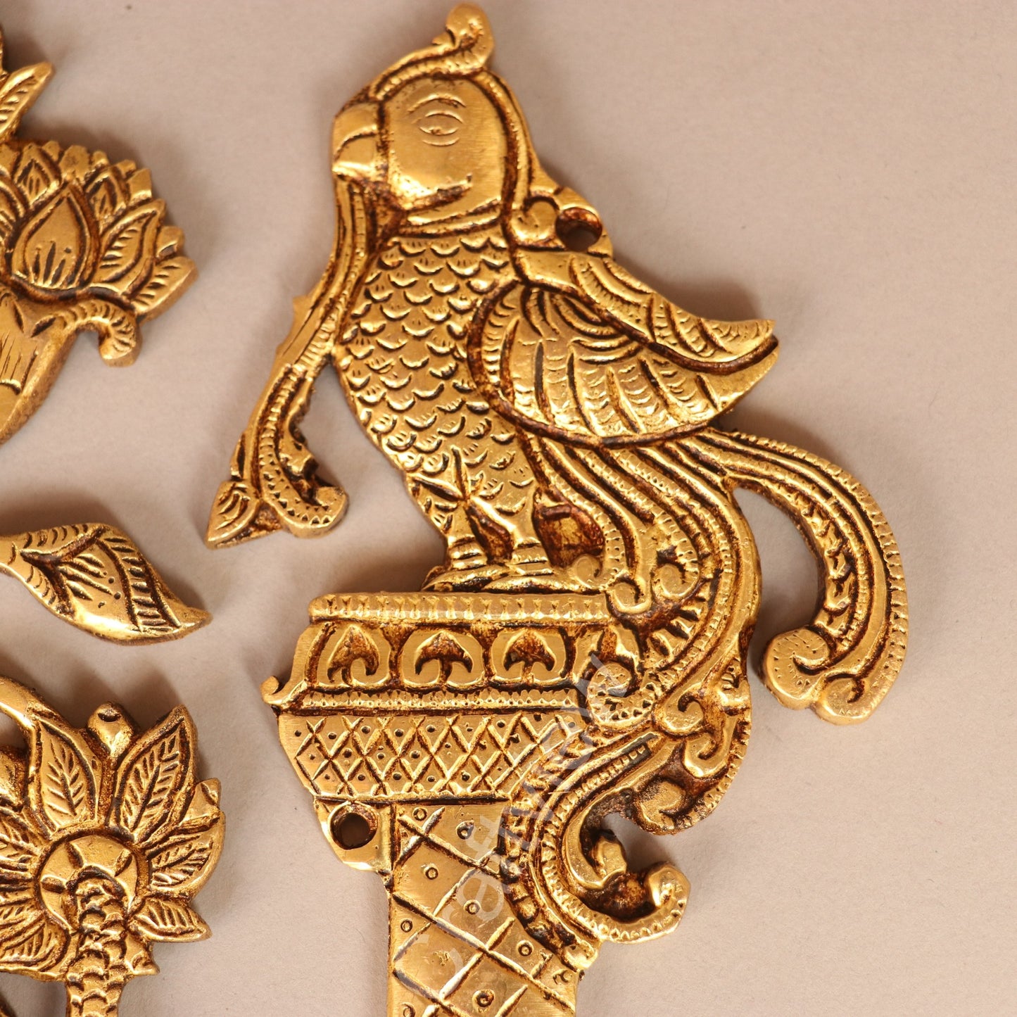 Traditional Brass Decorative Wall / Door Hanging Set