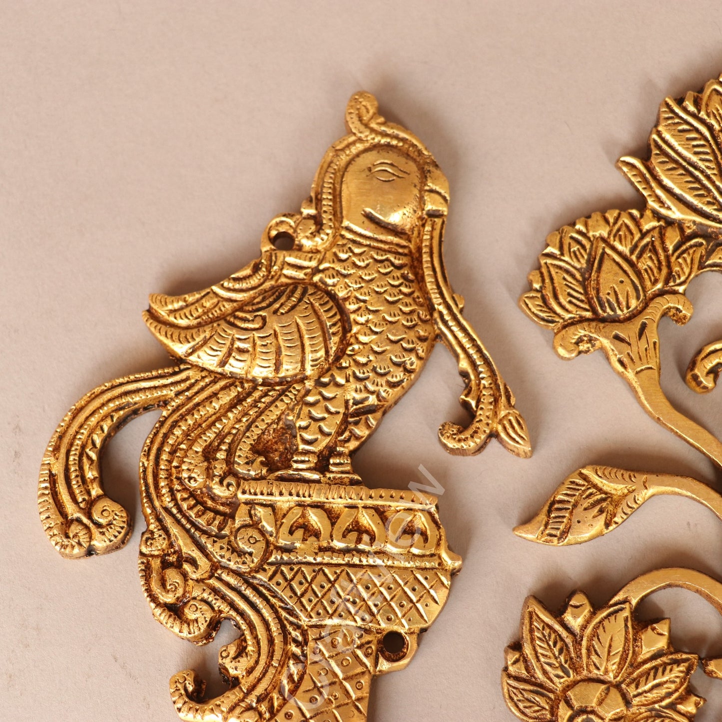 Traditional Brass Decorative Wall / Door Hanging Set