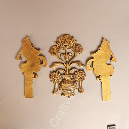 Traditional Brass Decorative Wall / Door Hanging Set