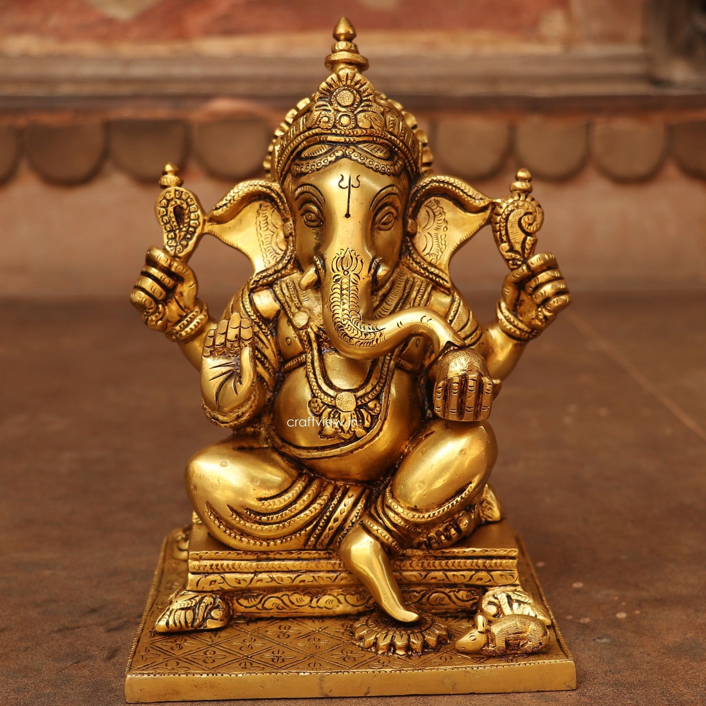 10" Brass Lord Ganesh Statue super fine