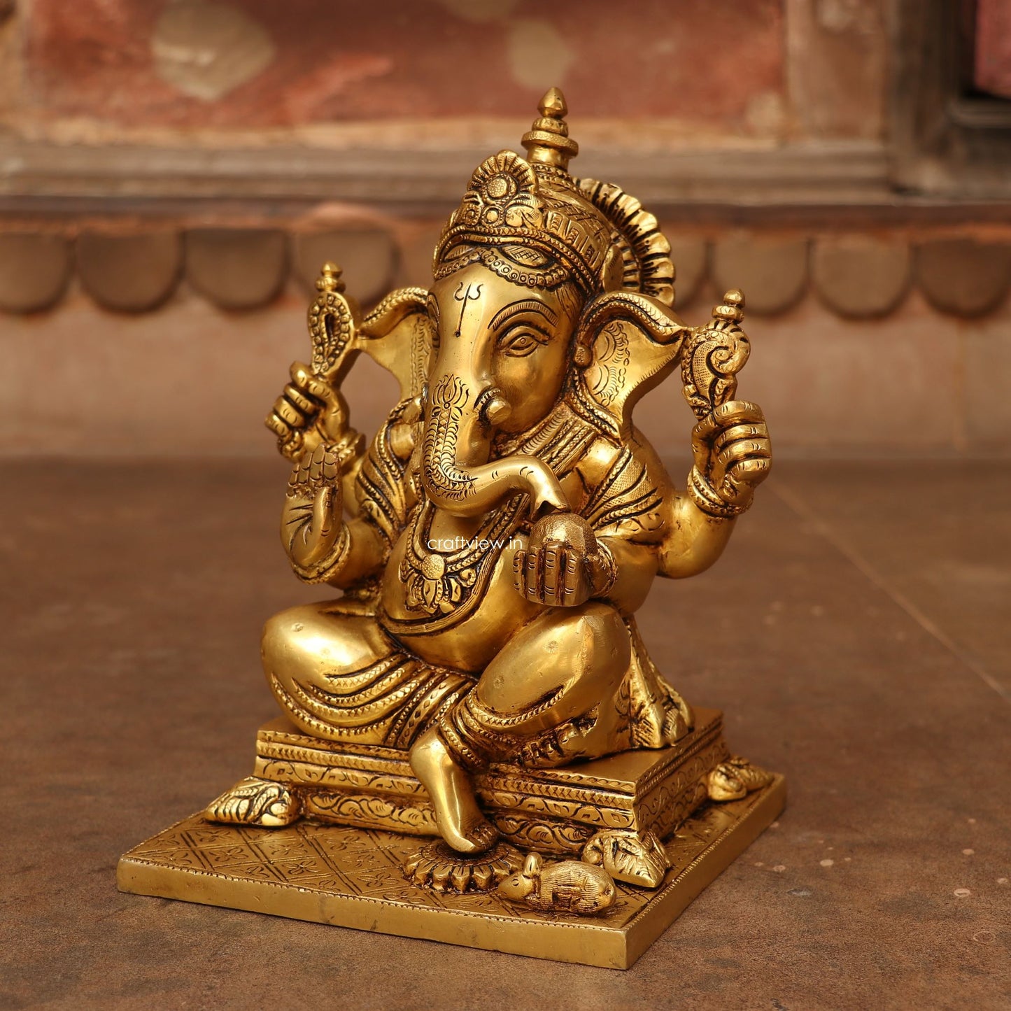 10" Brass Lord Ganesh Statue super fine