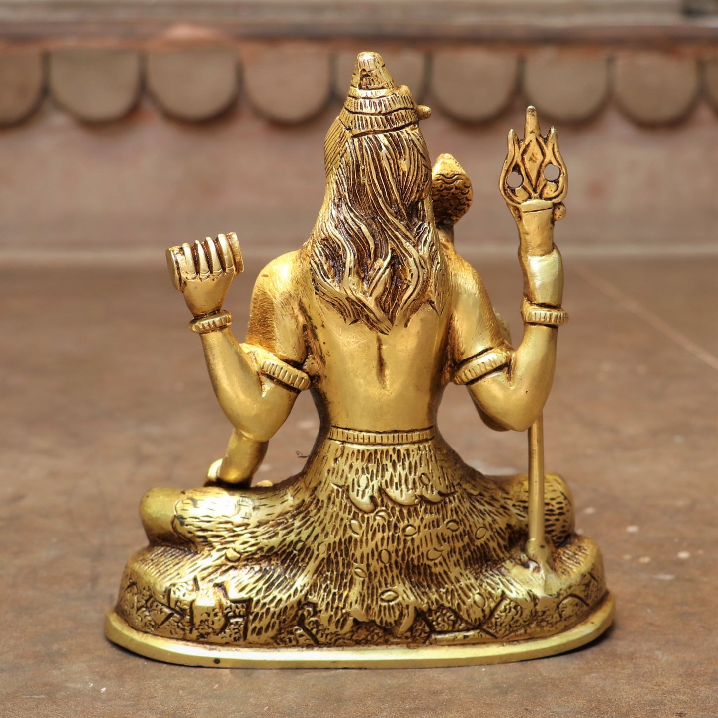 Brass Lord Shiva Sculpture 8"