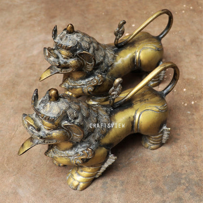 Brass Jakartan Lion Animal