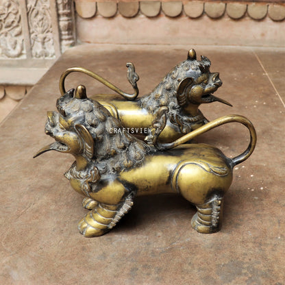 Brass Jakartan Lion Animal