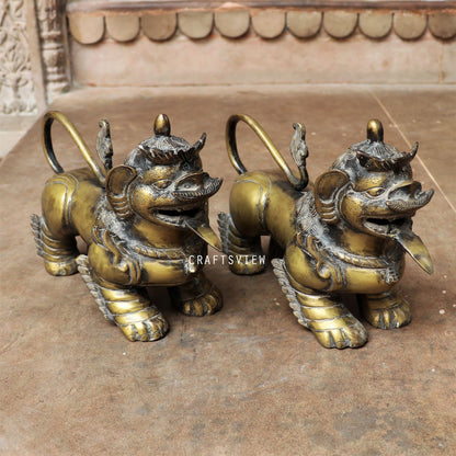 Brass Jakartan Lion Animal