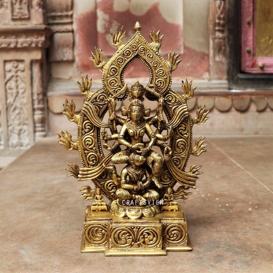 Brass Maa Kamakhya Statue