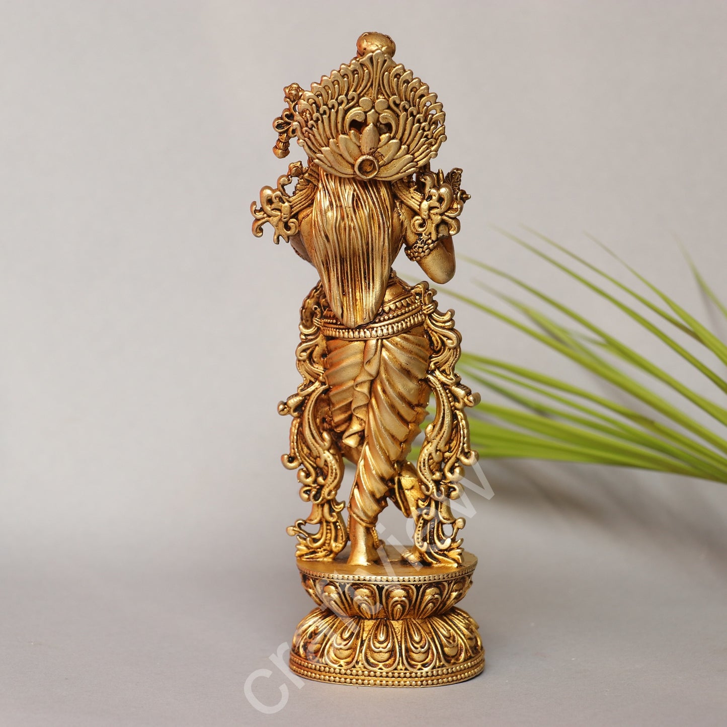 Artistic Brass Krishna Idol 8"