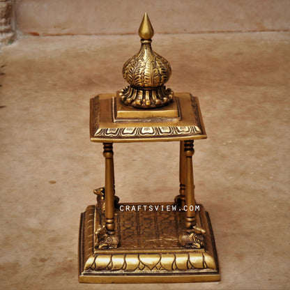 Brass Decor Puja Temple Figurine 13"