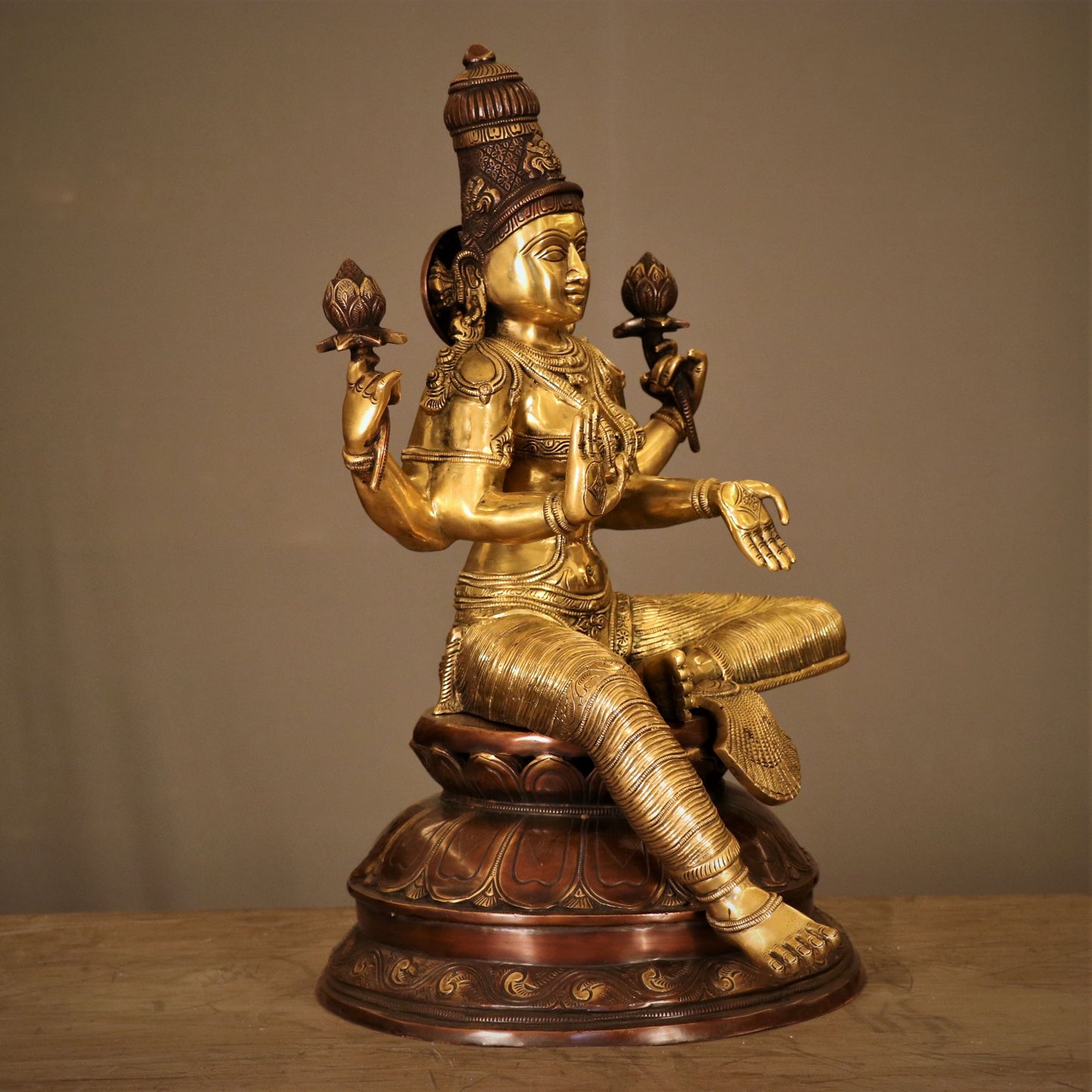 Brass Maa Lakshmi Statue