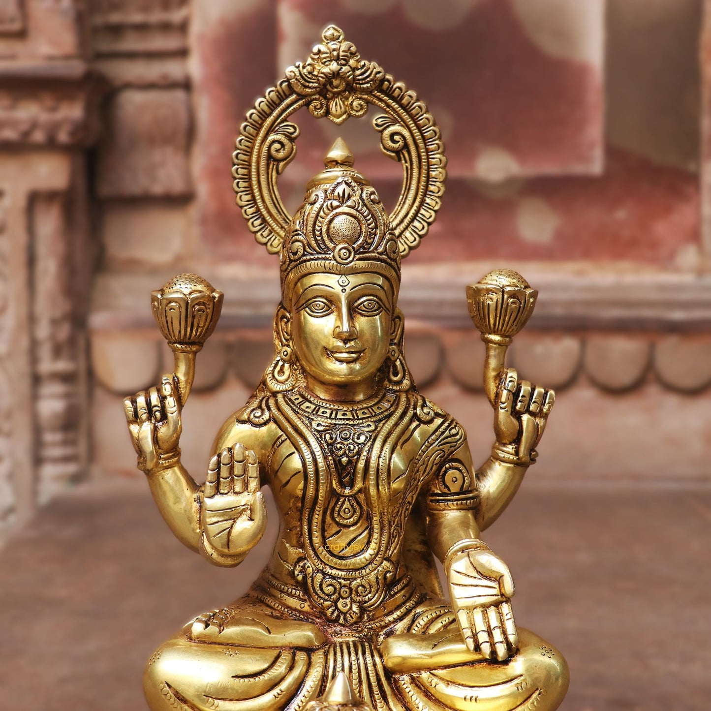 15" Brass Lakshmi Superfine Idols