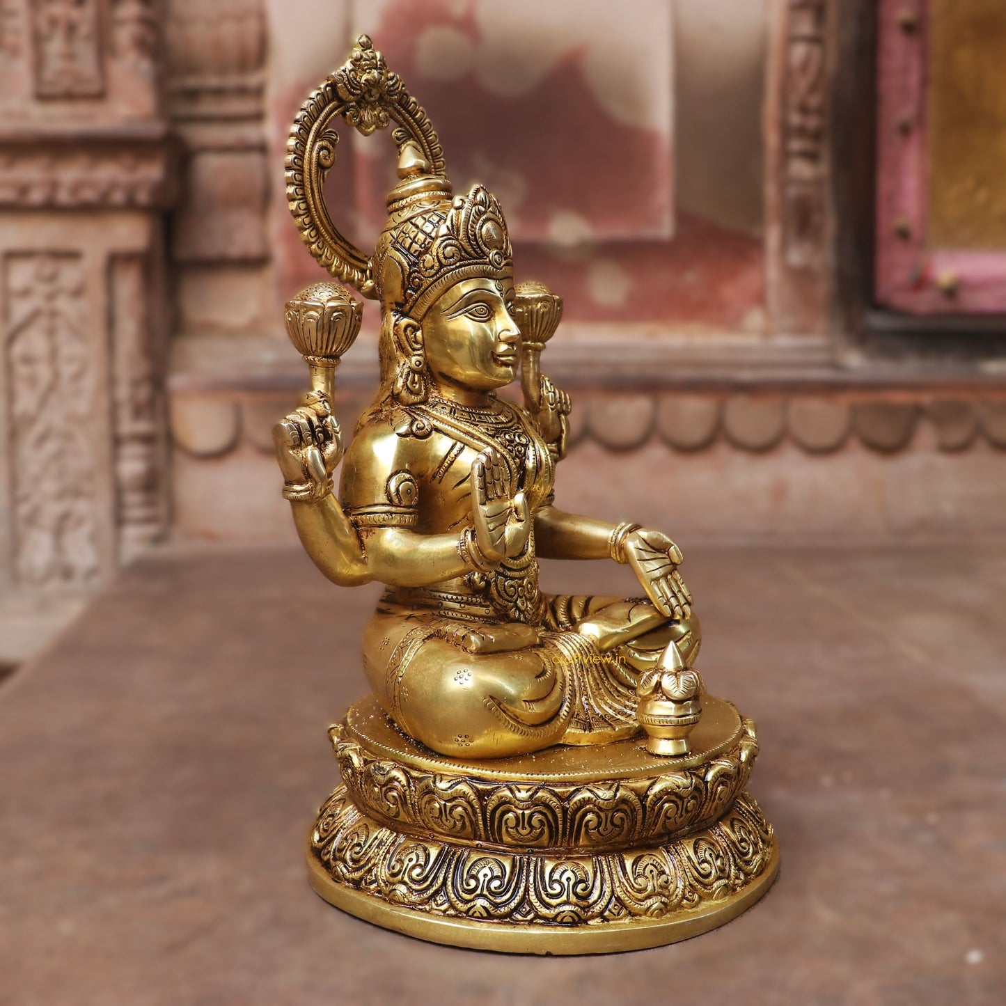 15" Brass Lakshmi Superfine Idols