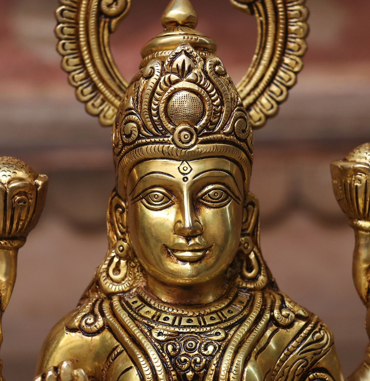 15" Brass Lakshmi Superfine Idols