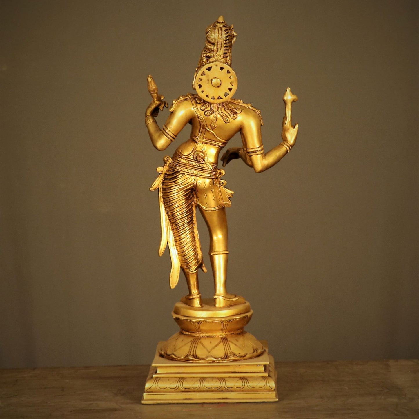 Brass Lord Shiva Ardhanarishvara Statue