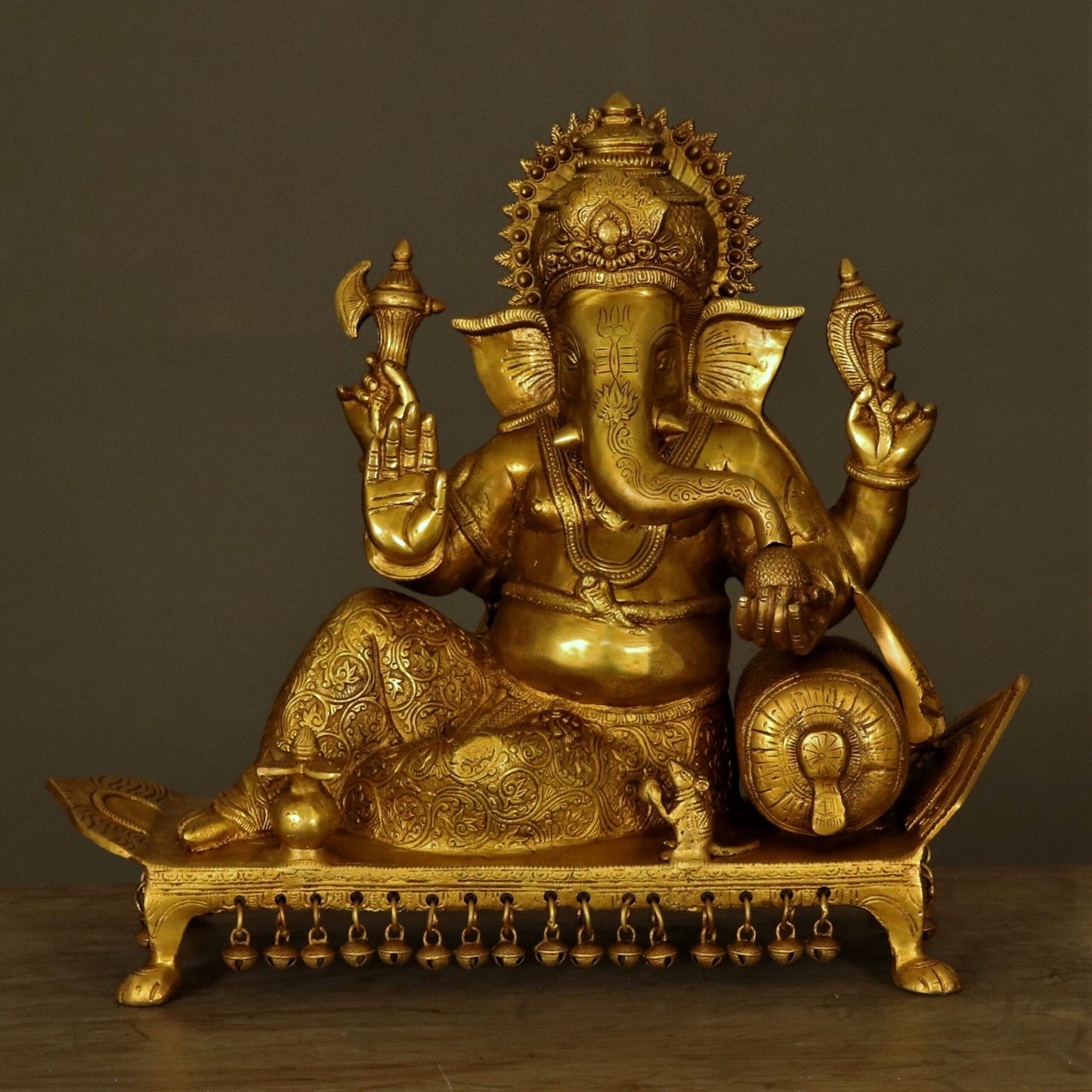 Brass Ganesh Statue 16"