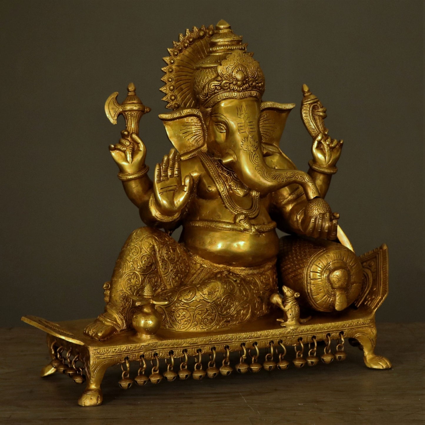 Brass Ganesh Statue 16"