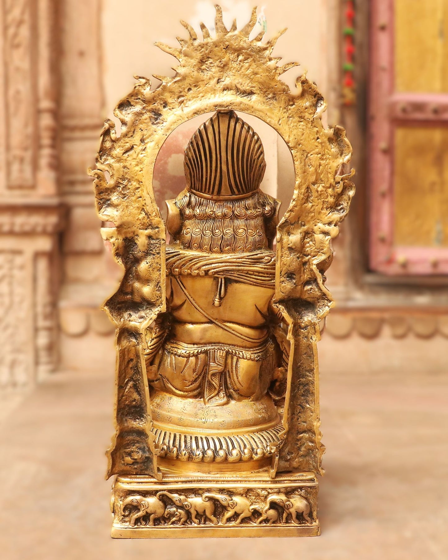 24" Brass Prabhavali Lord Ganesha Statue