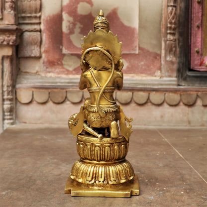 Brass Ramdarbar. Ram Sita Laxman & Hanuman Statues 23"