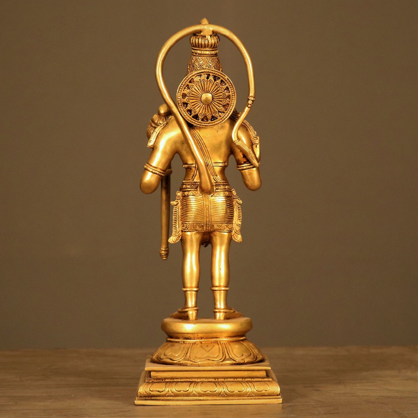 Brass Hanuman Standing Statue 15"