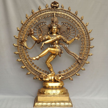 Lord Natraj Sculpture Ecstatic Dance form of Lord Shiva 48"