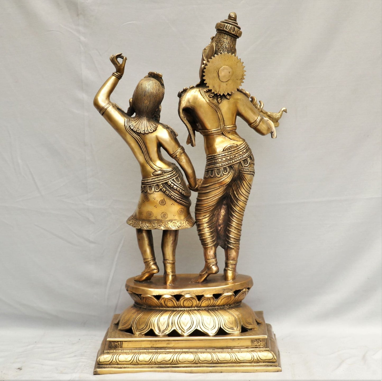 Brass Radha Krishna statues Super Fine 24"