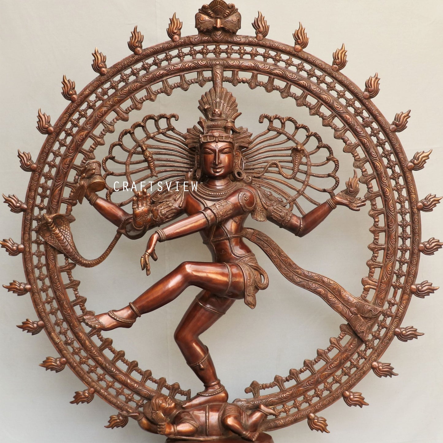 Exquisite Lord Natraja Sculpture Ecstatic Dance form of Lord Shiva 48"