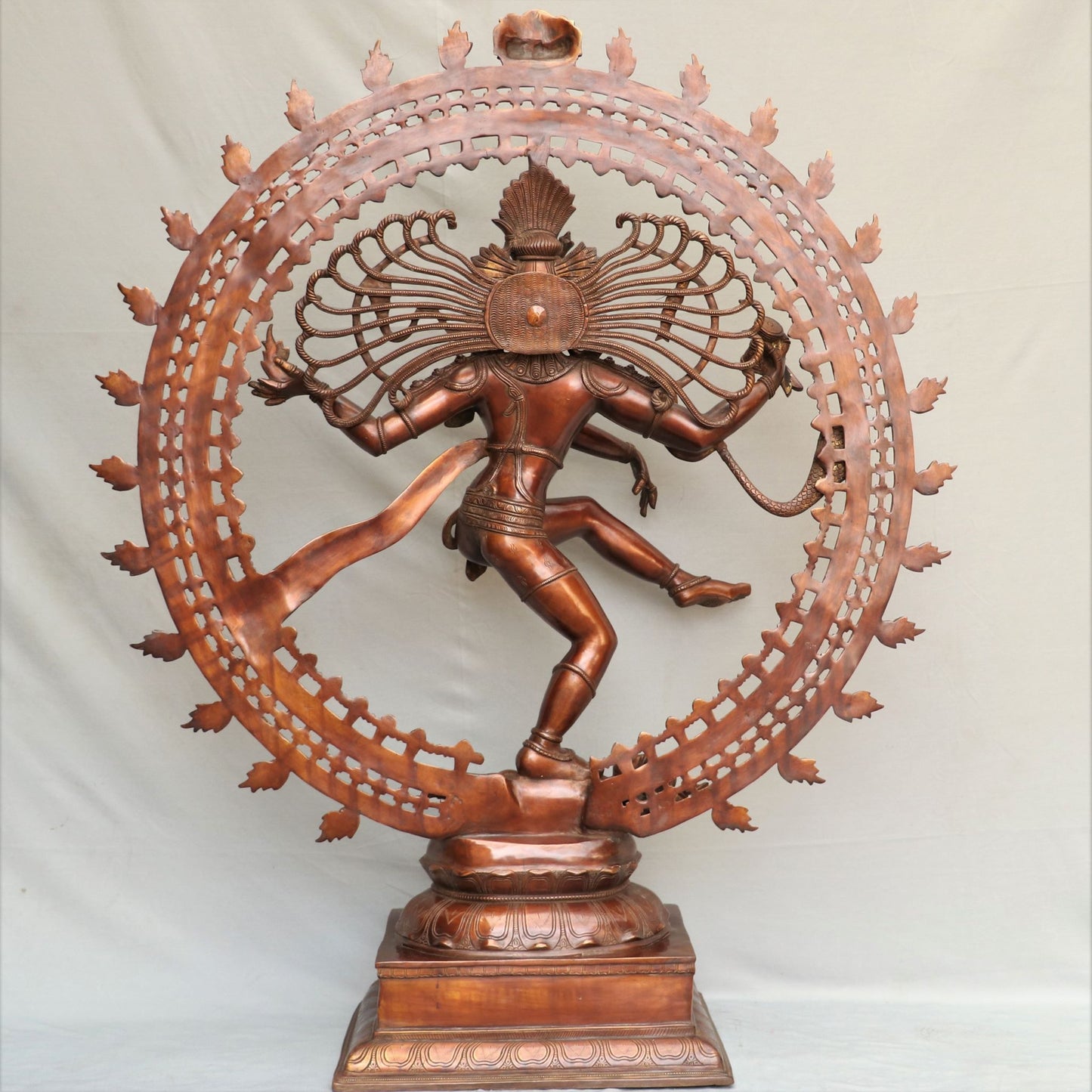 Exquisite Lord Natraja Sculpture Ecstatic Dance form of Lord Shiva 48"