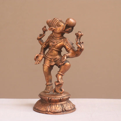 Pure Copper Standing bhoovaraha Idol | Fine Craft | 20 CM Craftsview