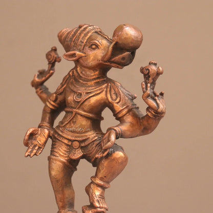 Pure Copper Standing bhoovaraha Idol | Fine Craft | 20 CM Craftsview