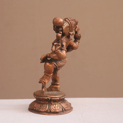 Pure Copper Standing bhoovaraha Idol | Fine Craft | 20 CM Craftsview