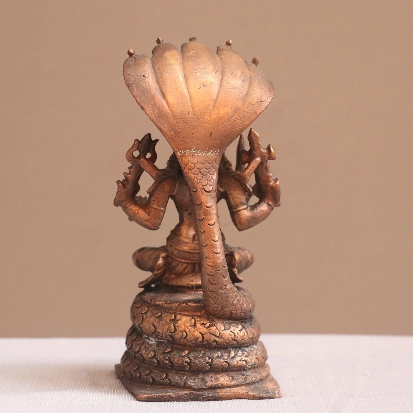 Pure Copper Durga Idol | Fine Craft | 13 CM Craftsview