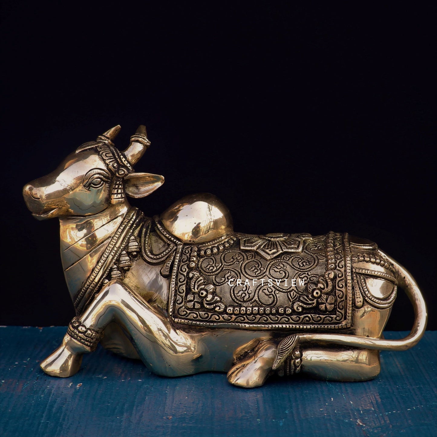 Brass Nandi Statue