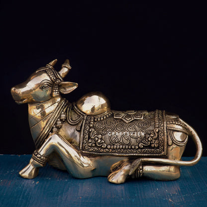 Brass Nandi Statue