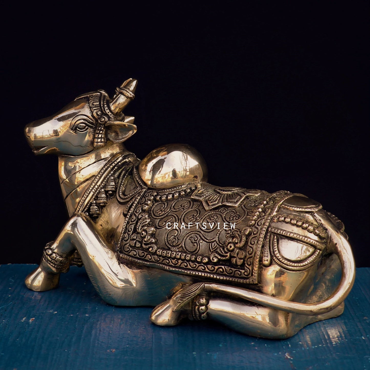 Brass Nandi Statue