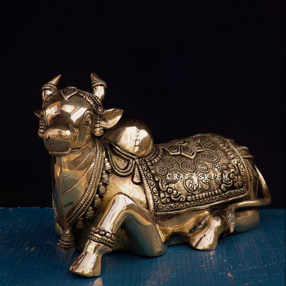 Brass Nandi Statue